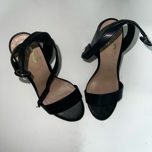 Basic Black Block Heel
